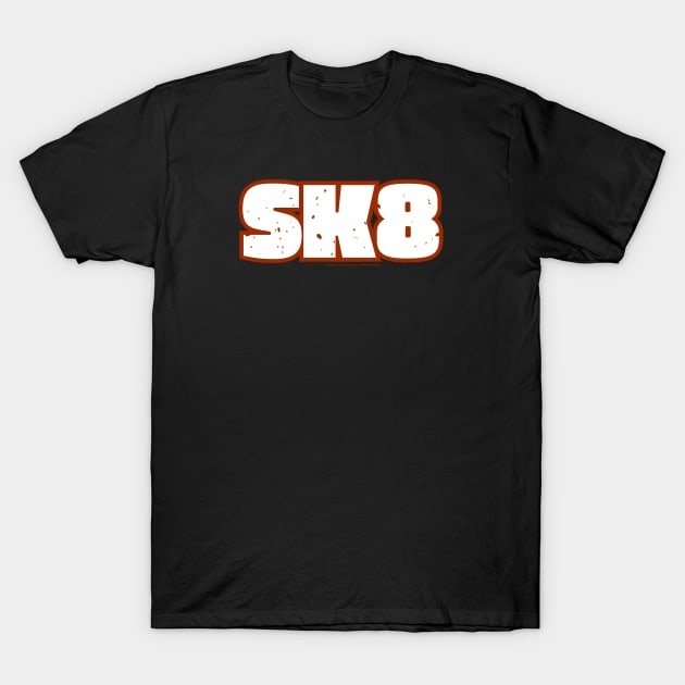 SK8 Fat Vintage Inspired Design T-Shirt by Timeless Chaos